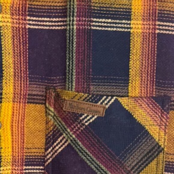 Vintage Marlboro Classics Wool Plaid Jacket Size Large - Picture 3 of 7